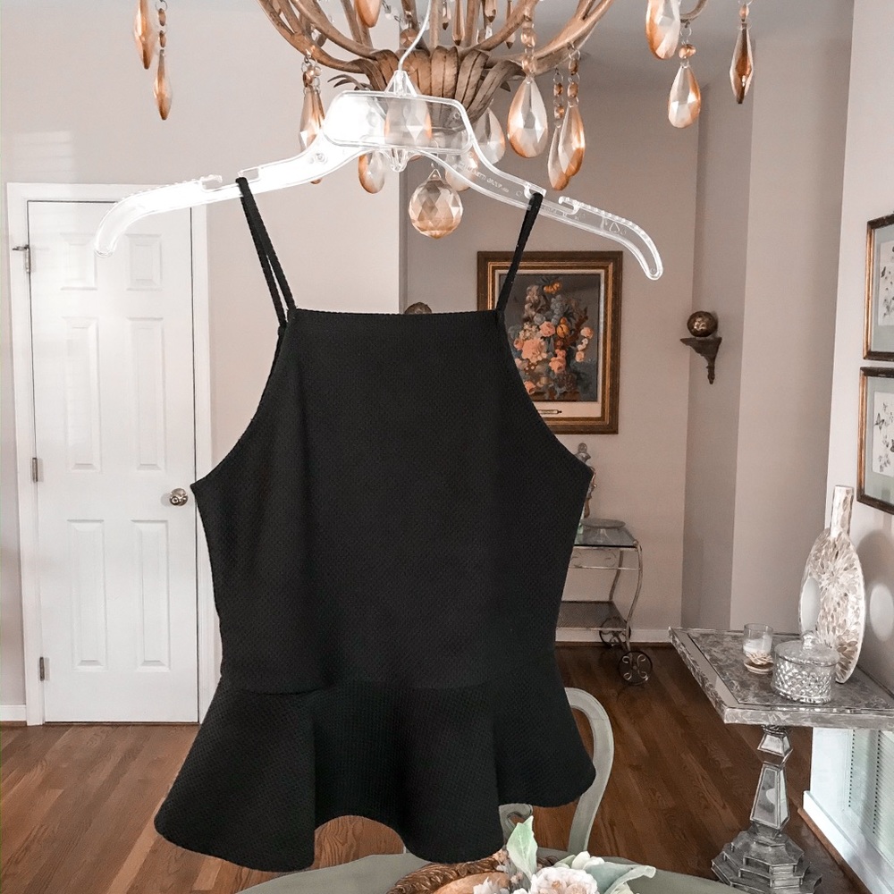 URBAN OUTFITTERS PEPLUM TOP!